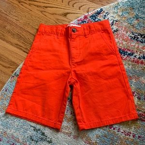 Boys Size 7 Hope & Henry Shorts in Vibrant Orange